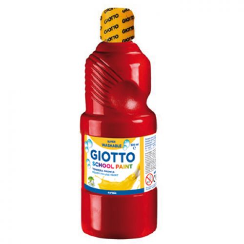 Guache Liquido Giotto Escolar 500ml Vermelho , Giotto , 160535307 , 8000825535413